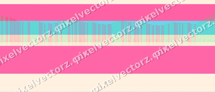 Glowing neon chart background in pink and cyan