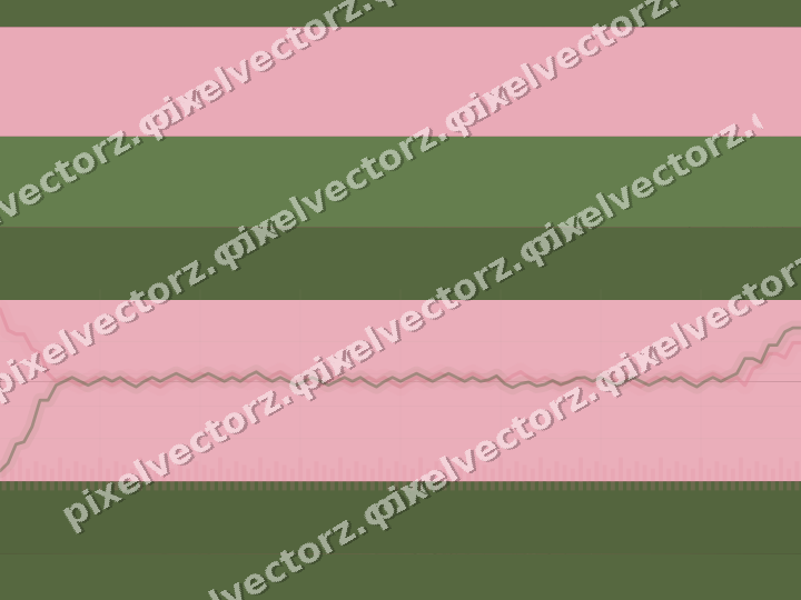 Glowing neon chart background in pink and lime