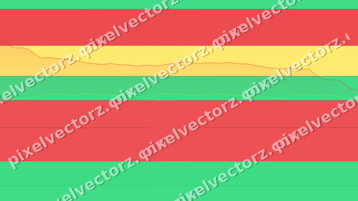 Glowing neon chart background in red and orange