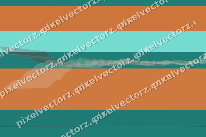 Glowing neon chart background in orange and teal