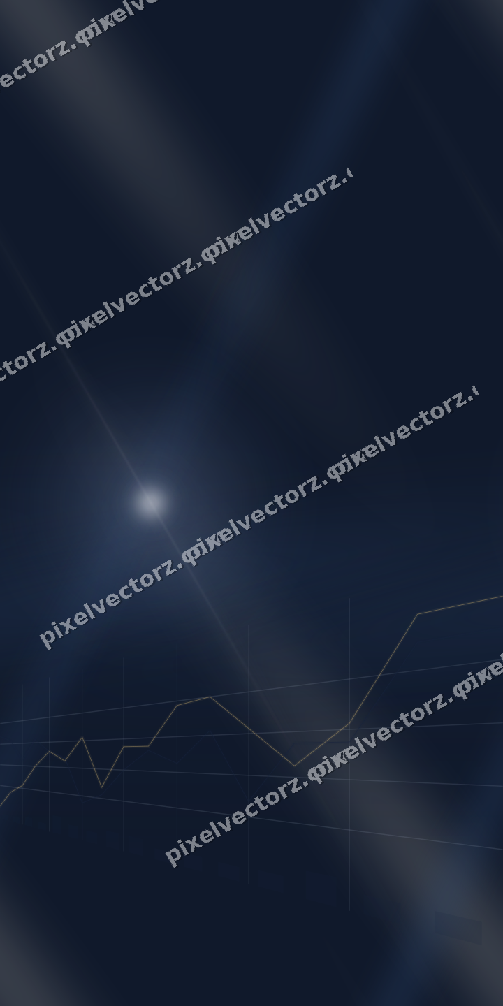 Nahtloser Neon Diagramm Hintergrund in Dunkelblau und Bernstein