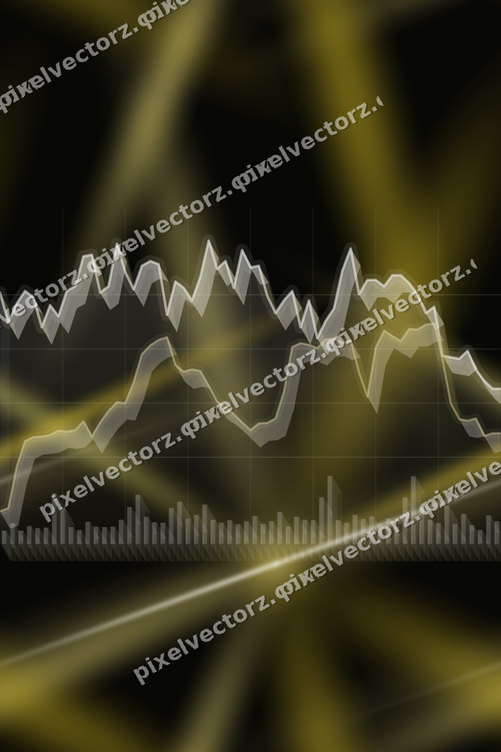 Nahtloser Neon Diagramm Hintergrund in Bernstein und Gelb