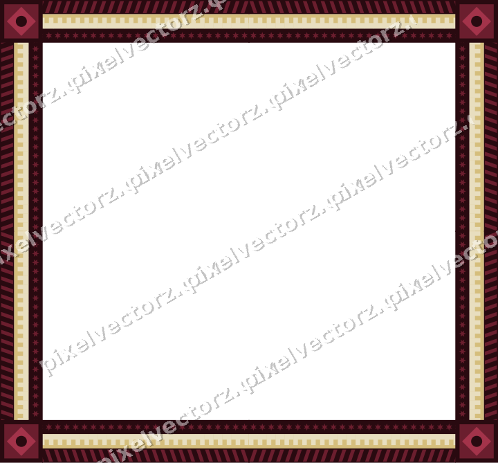 Decorative picture frame border in dark pink with diagonal band