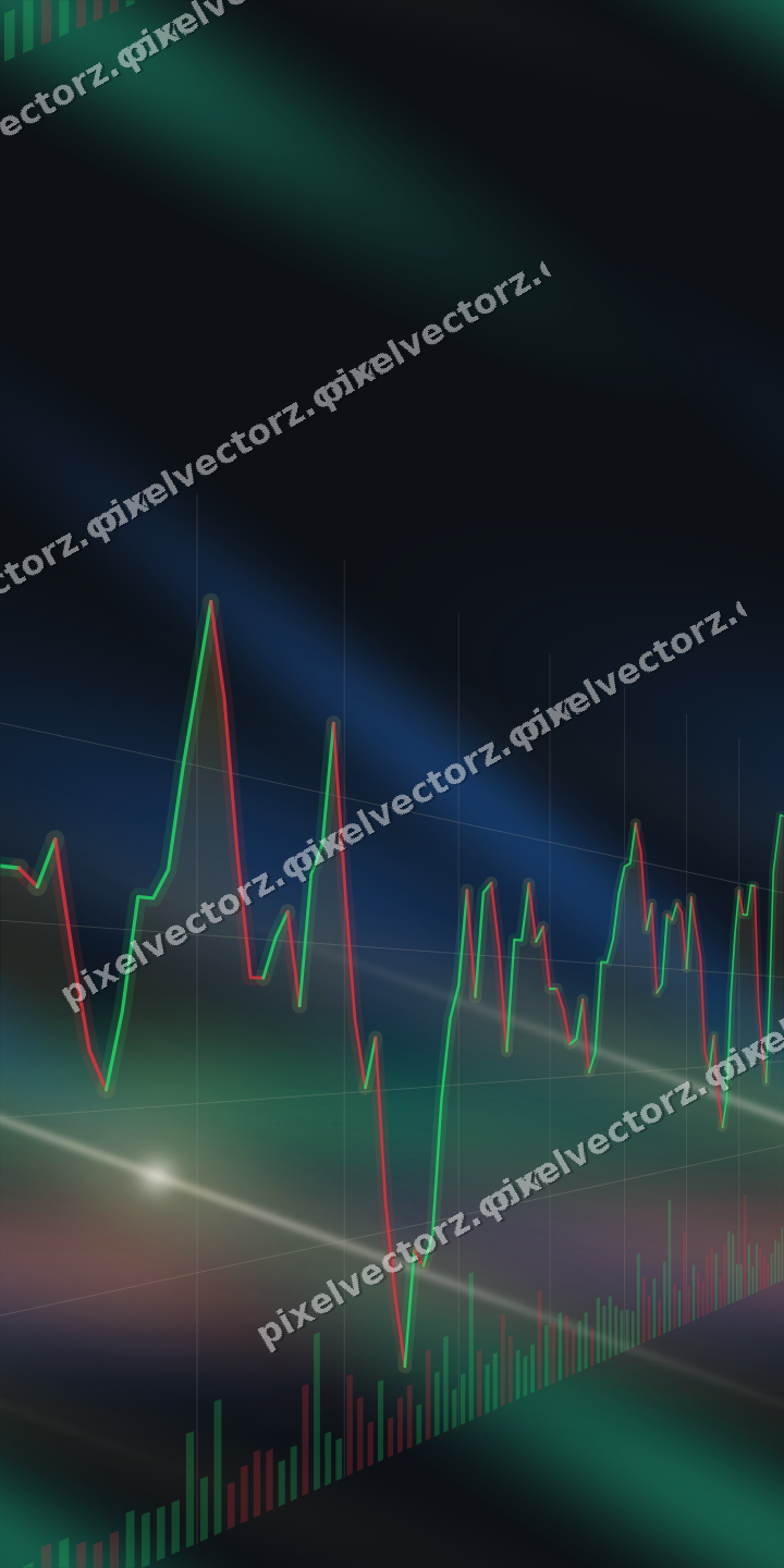 Nahtloser Neon Diagramm Hintergrund in Bernstein und Grün