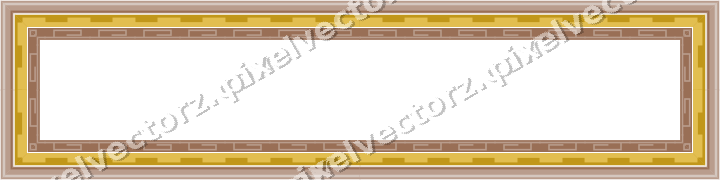 Decorative picture frame border in amber with step band