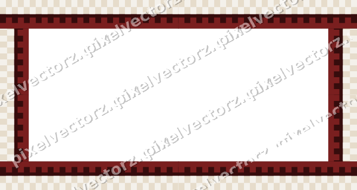 Decorative picture frame border in dark red with step band