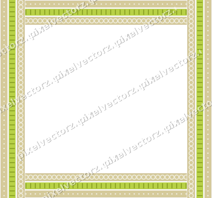 Decorative picture frame border in dark magenta and lime with dot row