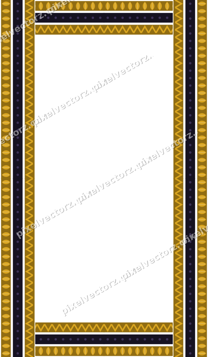 Decorative picture frame border in amber and purple with leaf moulding