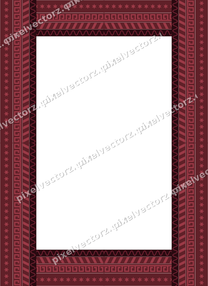 Decorative picture frame border in dark pink with diagonal band