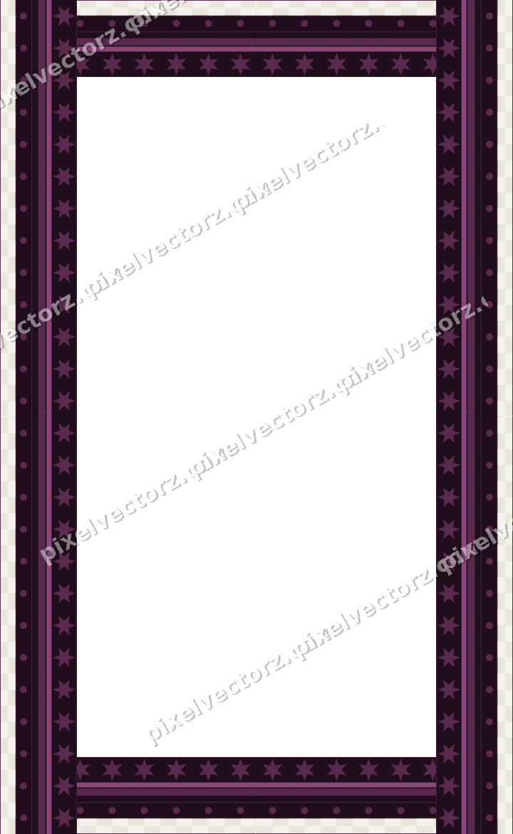 Decorative picture frame border in dark magenta and lime with dot row