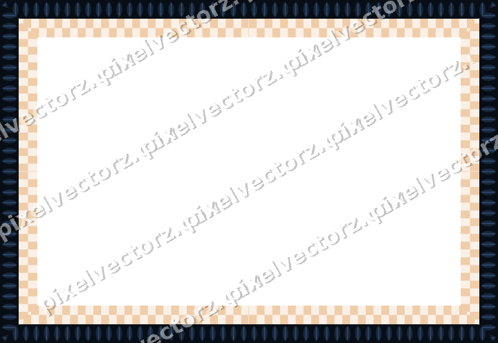 Decorative picture frame border in dark blue with leaf moulding