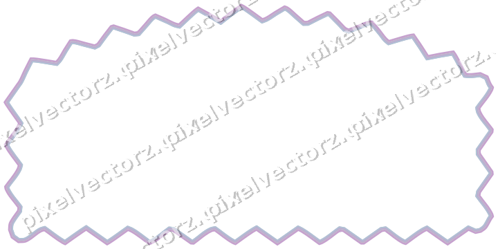 Decorative line art frame in purple and blue with label plaque