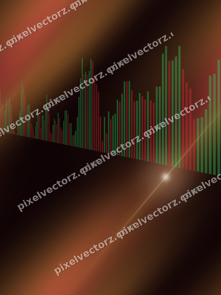 Nahtloser Neon Diagramm Hintergrund in Orange und Bernstein