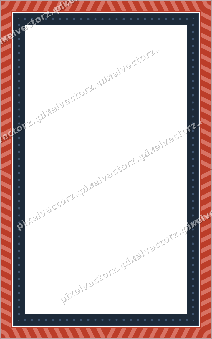 Decorative picture frame border in amber and green with dot row