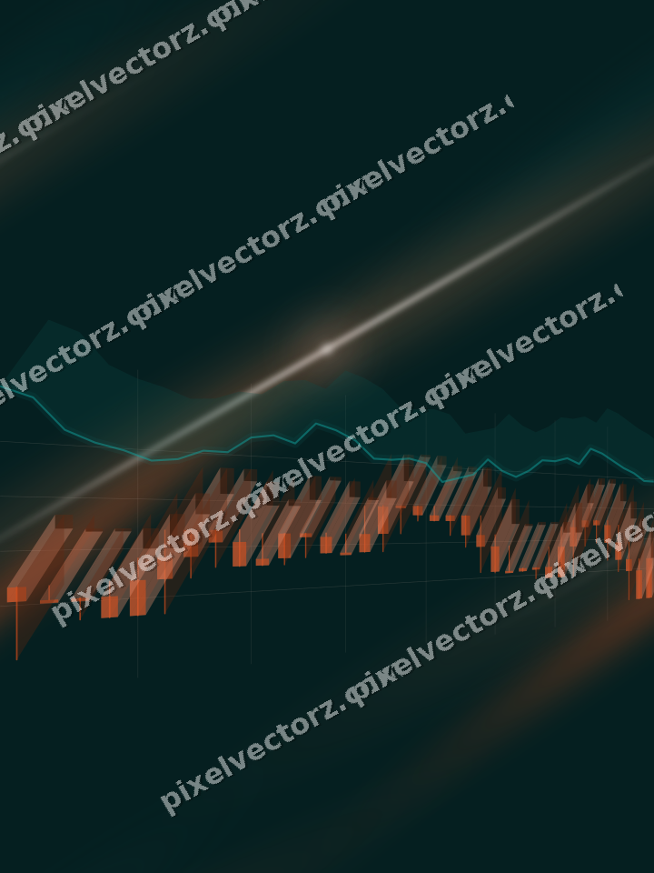 Nahtloser Neon Diagramm Hintergrund in Orange und Petrol