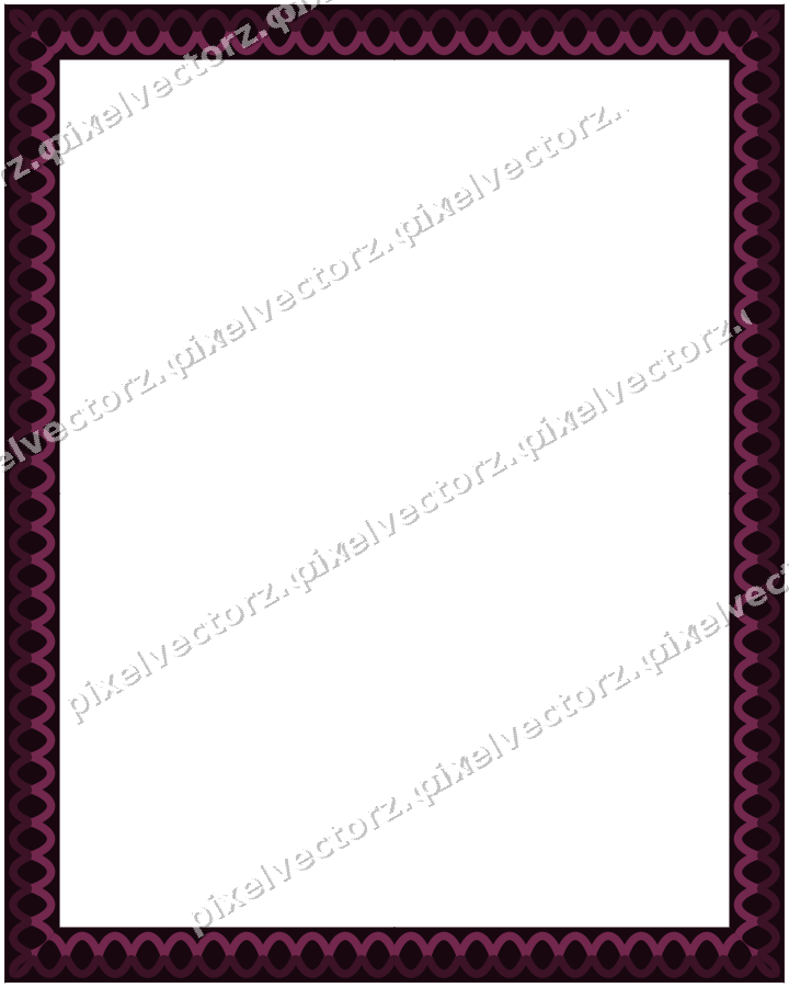 Decorative picture frame border in lime and pink with guilloche