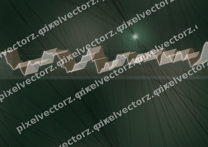 Nahtloser Neon Diagramm Hintergrund in Dunkelgrün und Rot