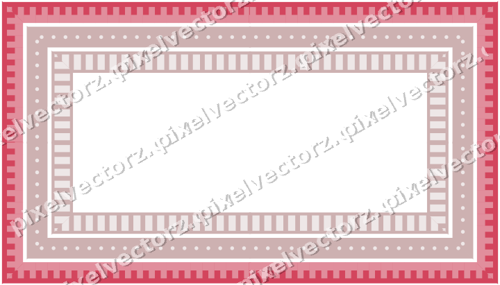 Decorative picture frame border in pale pink with step band