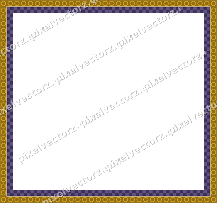 Decorative picture frame border in amber and purple with ring chain