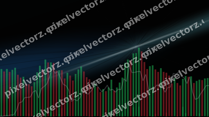 Leuchtender Neon Diagramm Hintergrund in Blau und Petrol