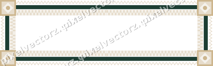 Decorative picture frame border in dark red and dark green with zigzag