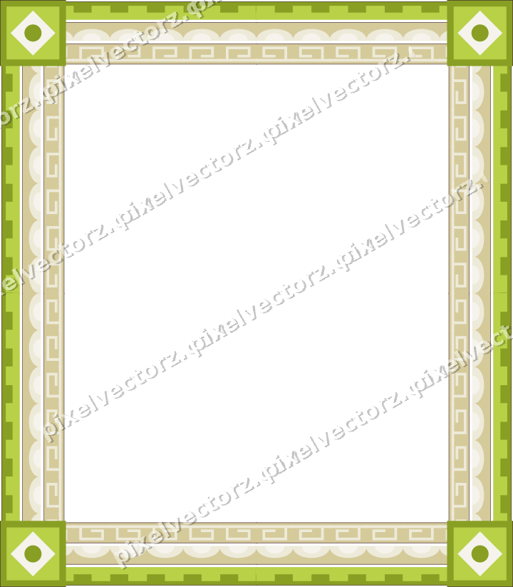 Decorative picture frame border in dark magenta with scale band