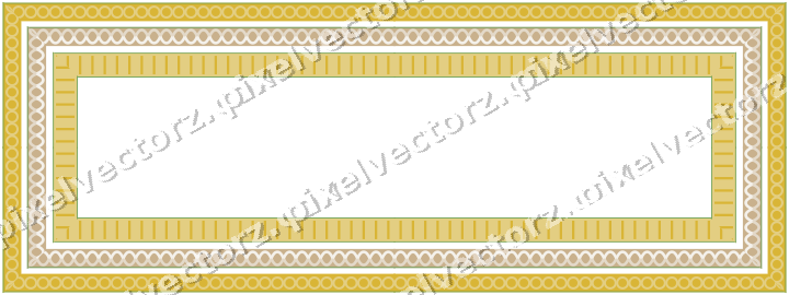 Decorative picture frame border in lime and yellow with guilloche
