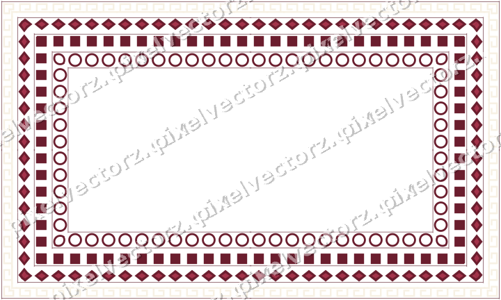 Decorative picture frame border in dark pink and red with diamond band