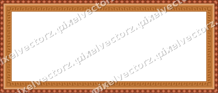 Decorative picture frame border in orange and amber with diamond band