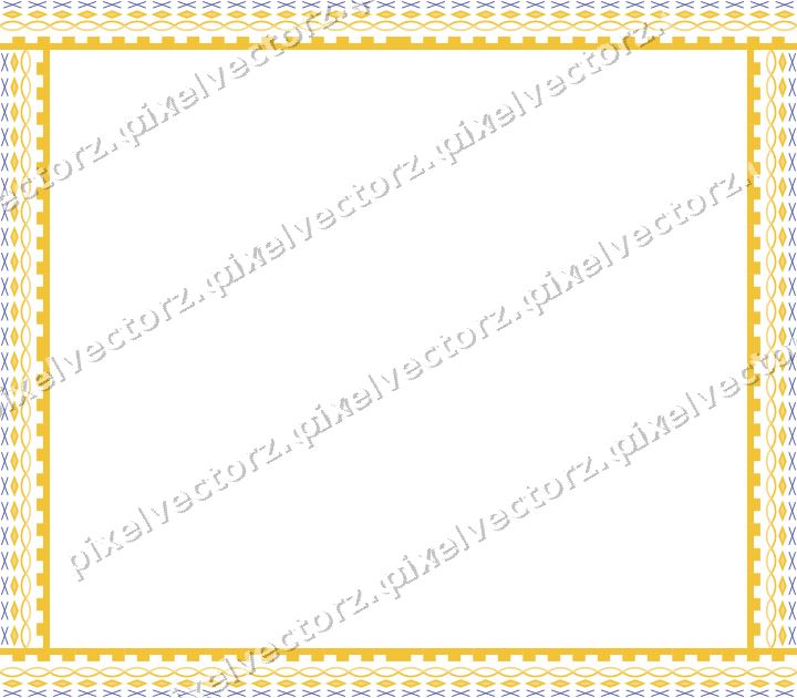Decorative picture frame border in dark blue with diamond band