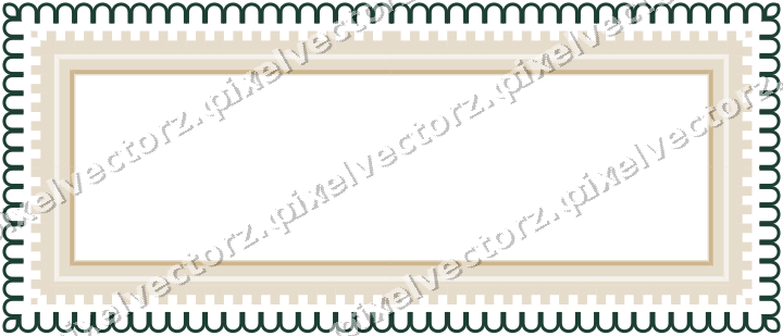 Decorative picture frame border in dark red with step band