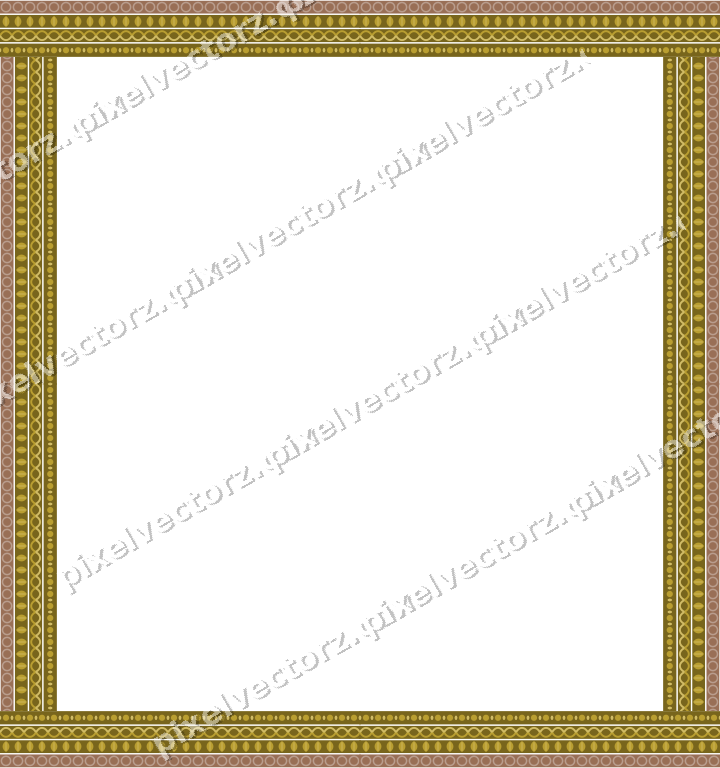 Decorative picture frame border in amber with ring chain