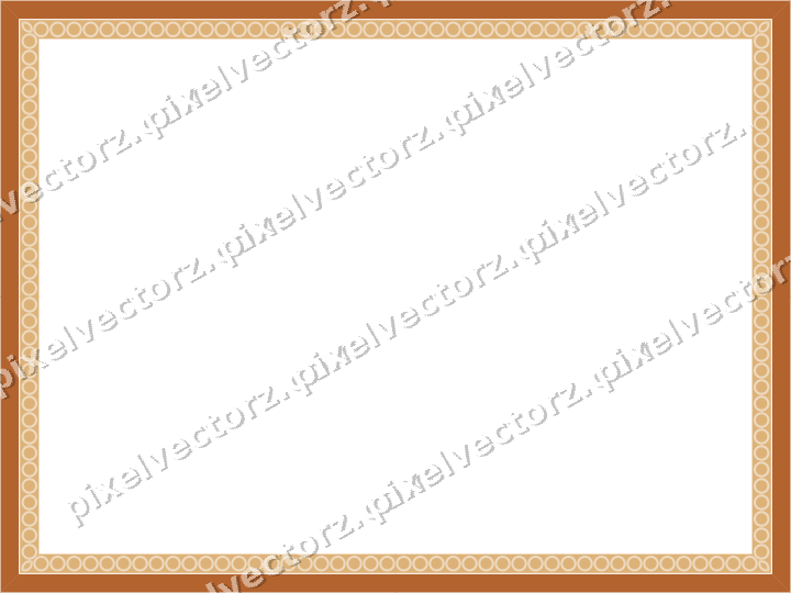 Decorative picture frame border in dark green with ring chain