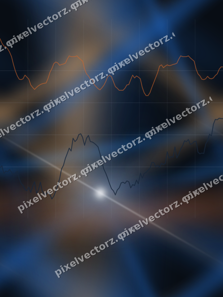 Nahtloser Neon Diagramm Hintergrund in Blau und Orange