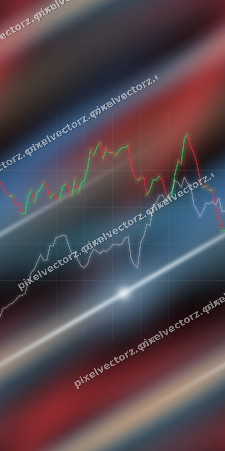Nahtloser Neon Diagramm Hintergrund in Blau und Rot