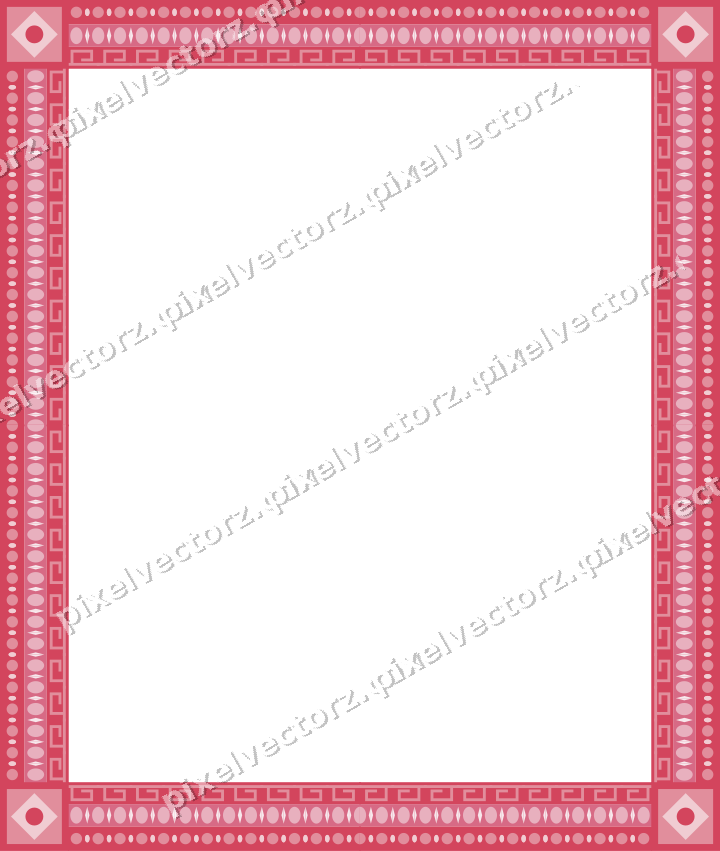 Decorative picture frame border in pale pink with egg and dart