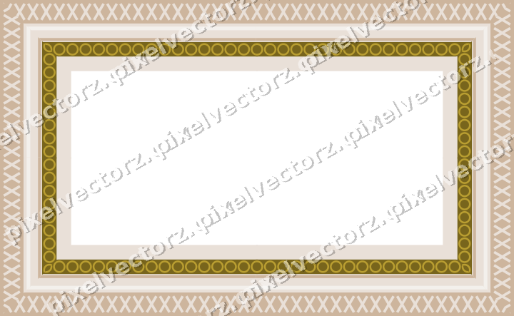 Decorative picture frame border in amber with ring chain