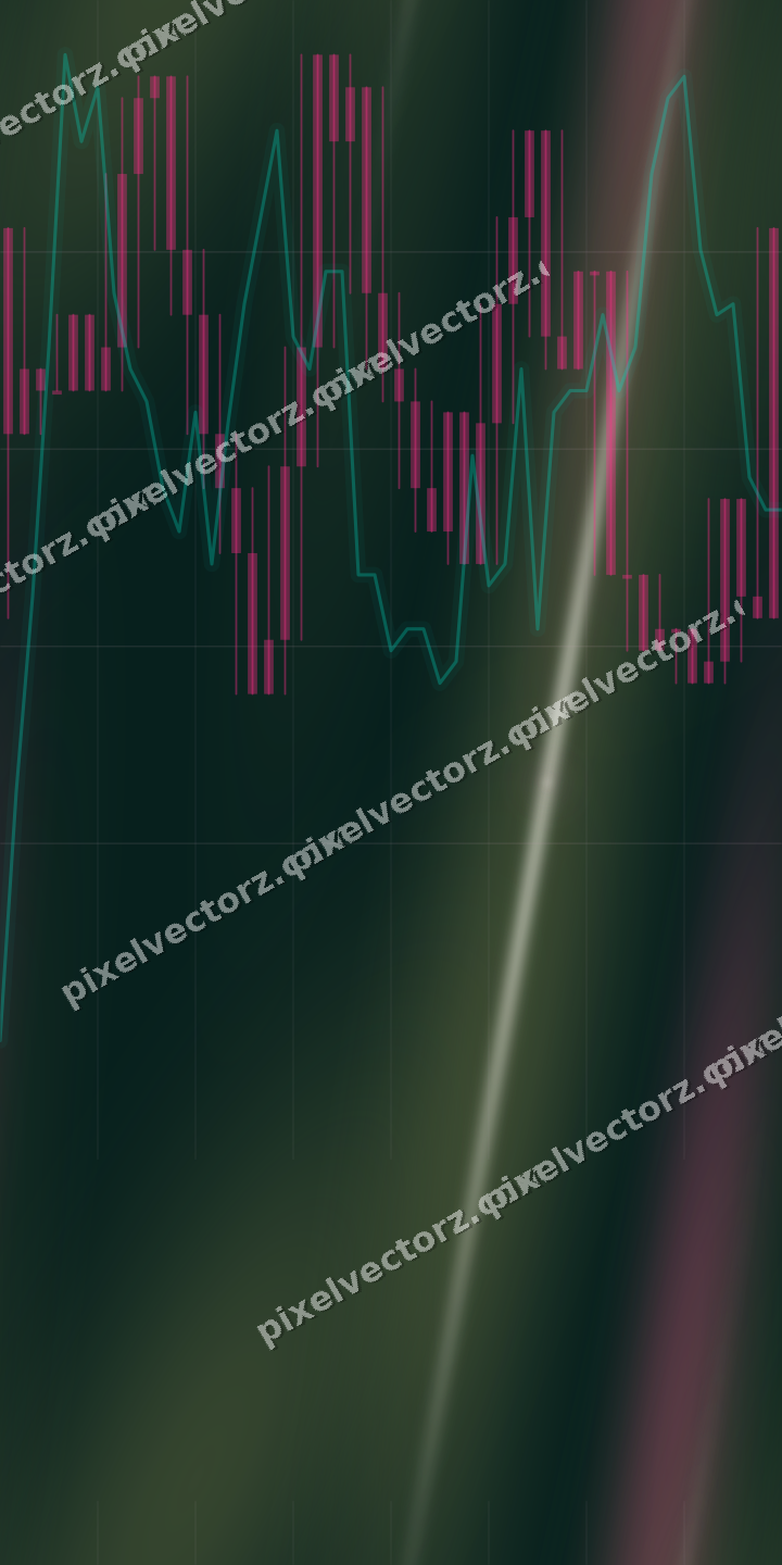 Nahtloser Neon Diagramm Hintergrund in Rosa und Orange