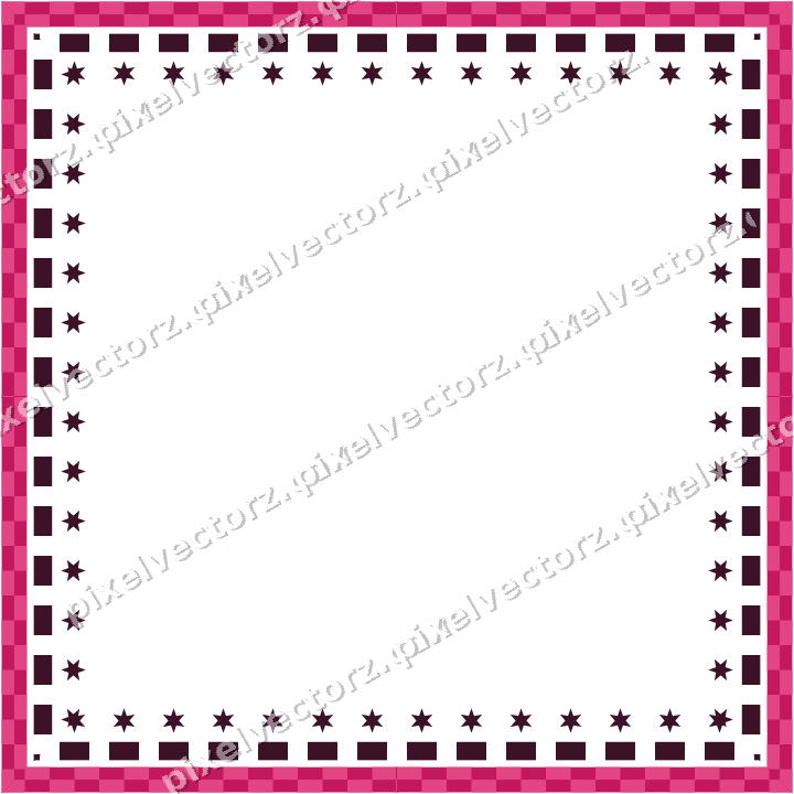 Decorative picture frame border in lime and pink with dentil