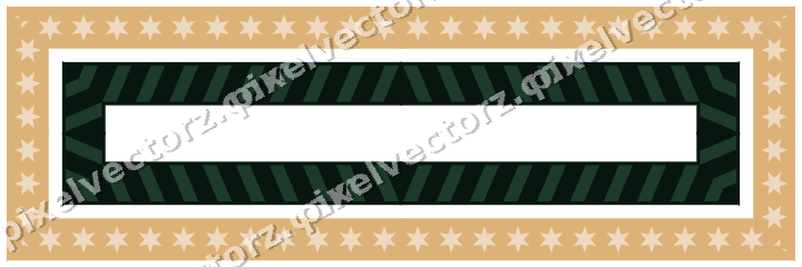 Decorative picture frame border in dark green with diagonal band