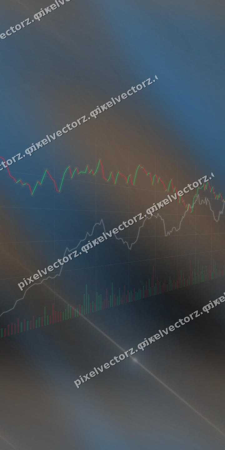 Nahtloser Neon Diagramm Hintergrund in Blau und Orange
