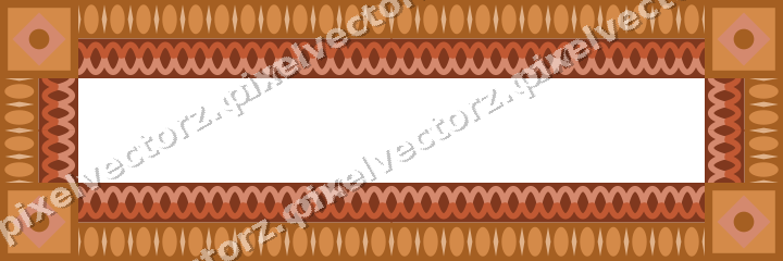 Decorative picture frame border in orange and amber with guilloche
