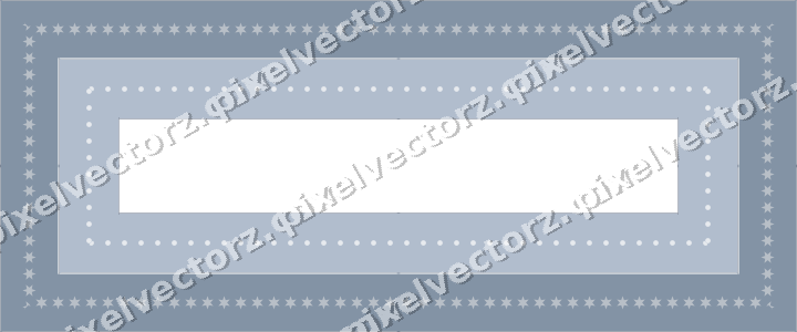 Decorative picture frame border in dark blue and white with dot row