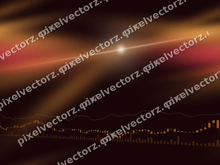Nahtloser Neon Diagramm Hintergrund in Orange und Bernstein