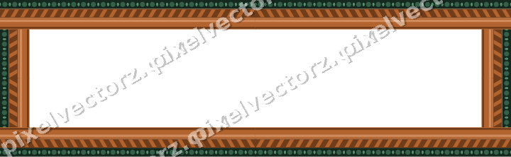 Decorative picture frame border in dark green with diagonal band