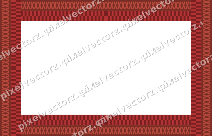 Decorative picture frame border in dark red with cross band