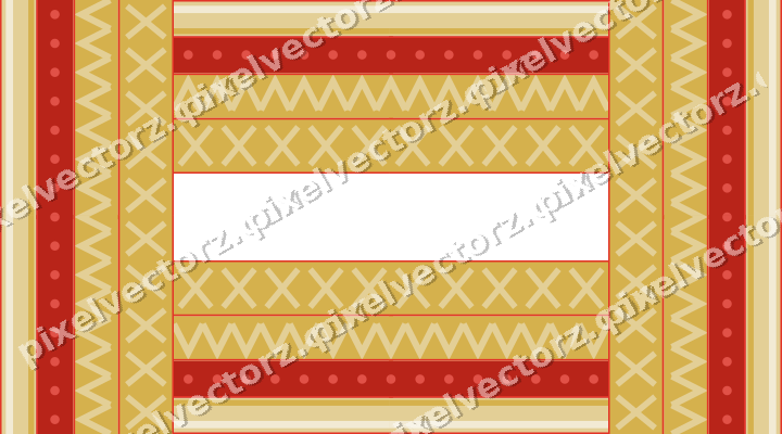 Decorative picture frame border in red and orange with dot row