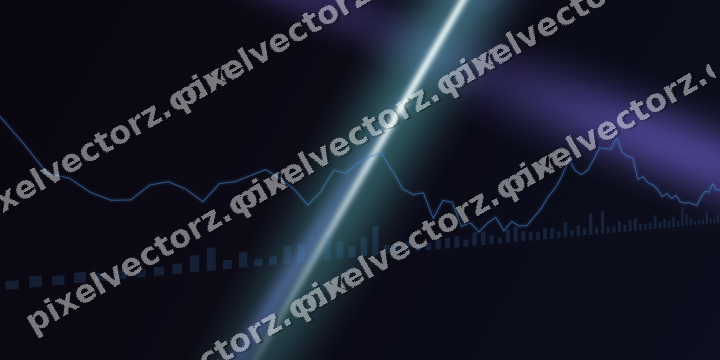 Leuchtender Neon Diagramm Hintergrund in Blau und Türkis