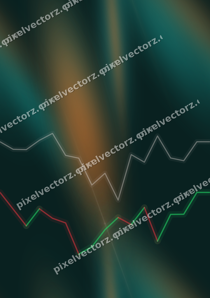 Nahtloser Neon Diagramm Hintergrund in Orange und Petrol