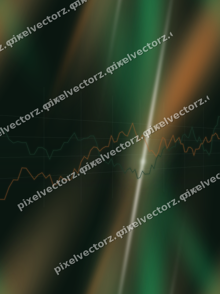 Nahtloser Neon Diagramm Hintergrund in Grün und Orange